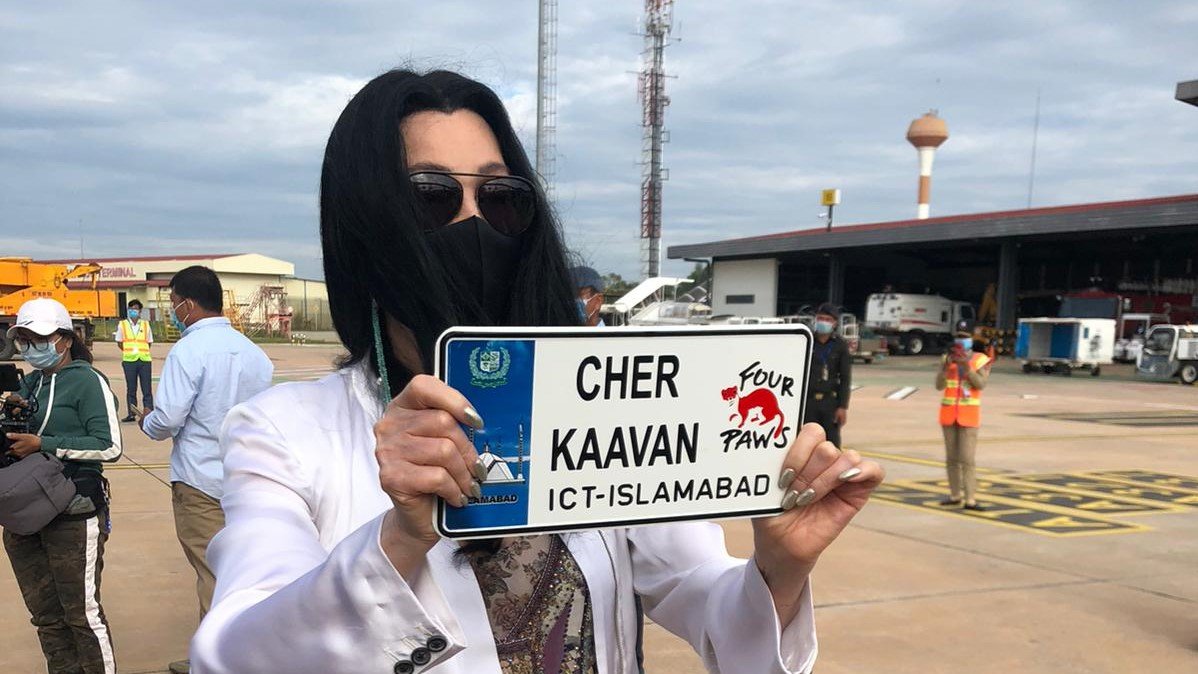 Cher welcomes Kaavan as he arrives in Cambodia