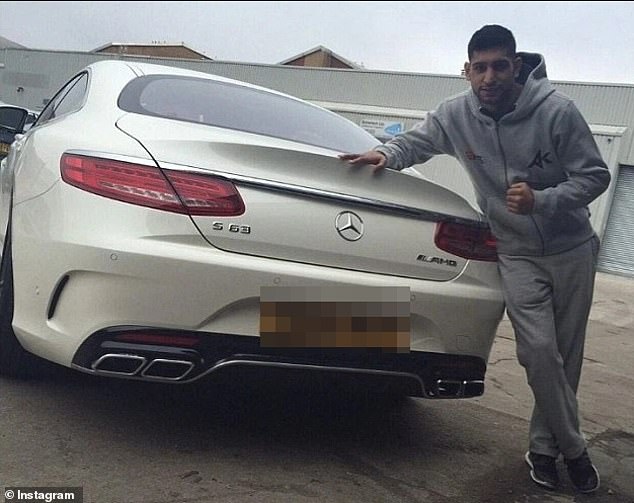 Amir Khan escapes unhurt after crashing Mercedes