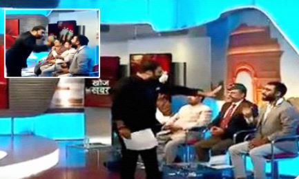 Watch: Indian anchor loses cool on show, becomes a global meme