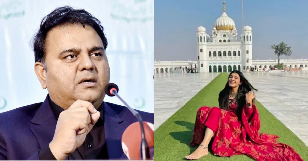 ‘Not a film set, apologise’: Fawad Chaudhry lashes out at model for posing at Kartarpur bareheaded