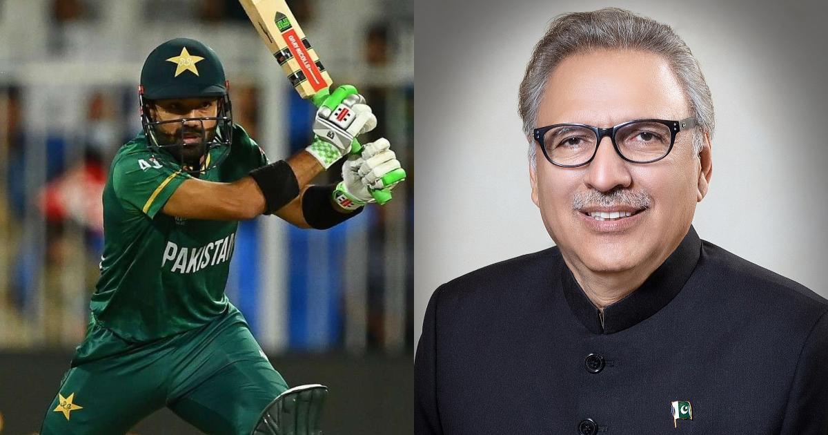 ‘That’s the spirit’: President Alvi praises Mohammad Rizwan for his performance despite bad health
