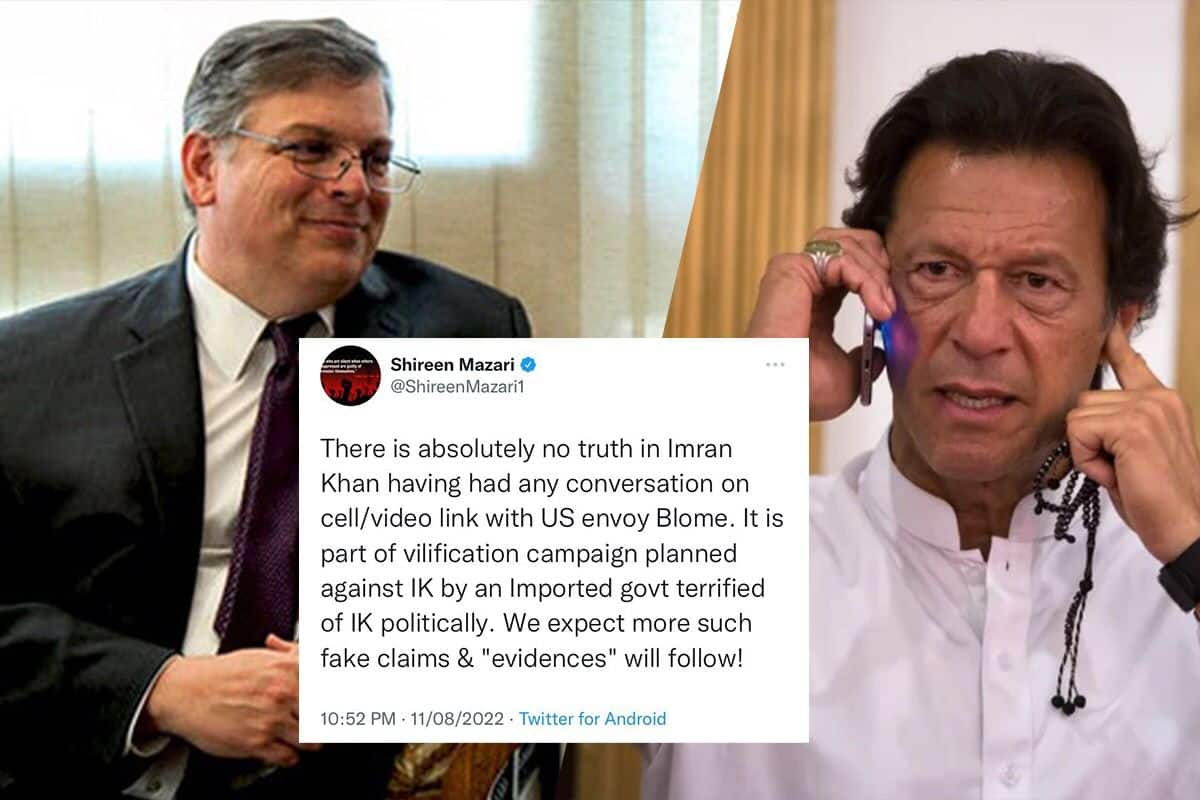 ‘Absolutely no truth,’ PTI denies Imran Khan had a video call with US envoy