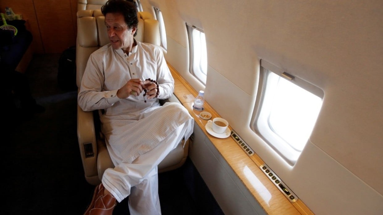 Imran Khan’s plane escapes an accident