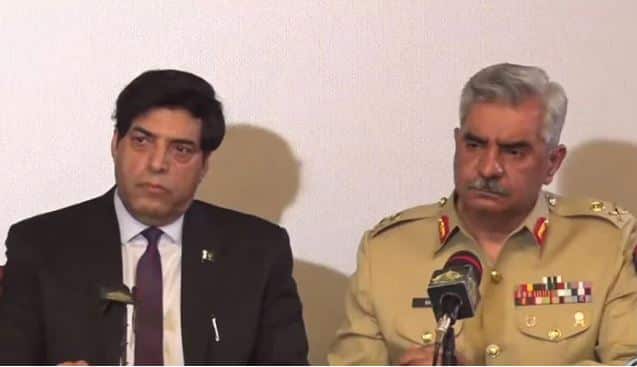 ‘Cipher, Arshad Sharif, Khan’s hidden meetings with COAS’: History’s first joint DG ISI and Army press conference