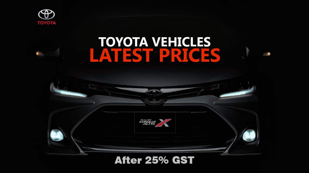Toyota IMC increases car prices by up to Rs2 million due to GST hike