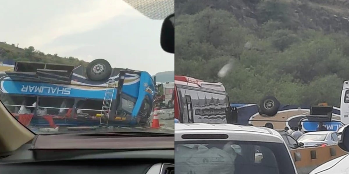 10 dead in motorway bus accident near Salt Range