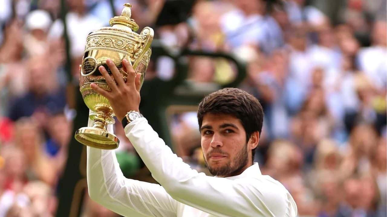 Alcaraz beats Djokovic to claim first Wimbledon title in five-set final