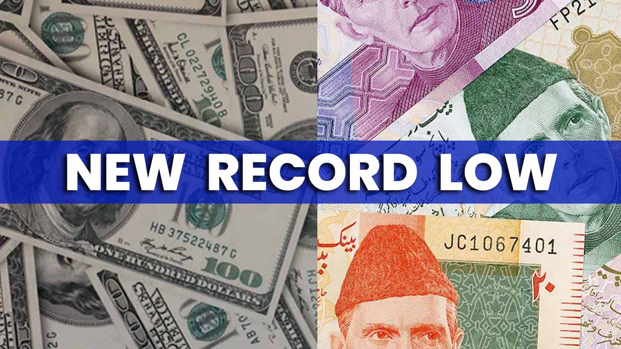 Pakistani rupee plunges to fresh record low of Rs303 against US Dollar