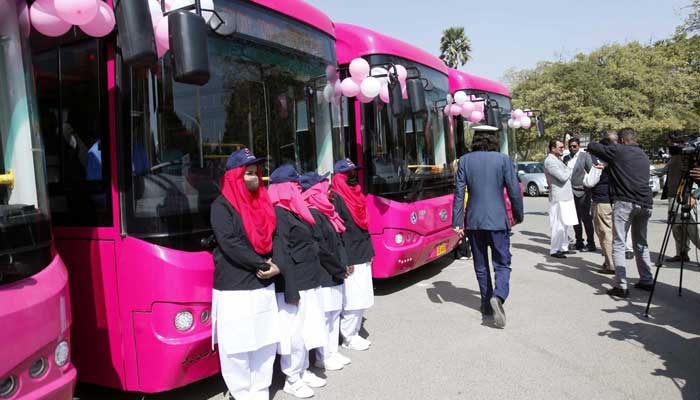 Sindh government initiates training women to drive pink buses