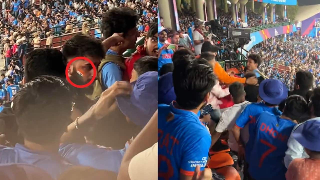 Afghan fan beaten by Indian fans during India-Afghanistan mtach