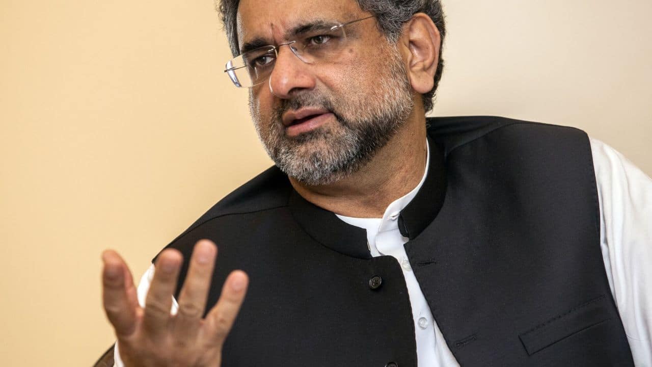 Why was Shahid Khaqan Abbasi barred from flying abroad?