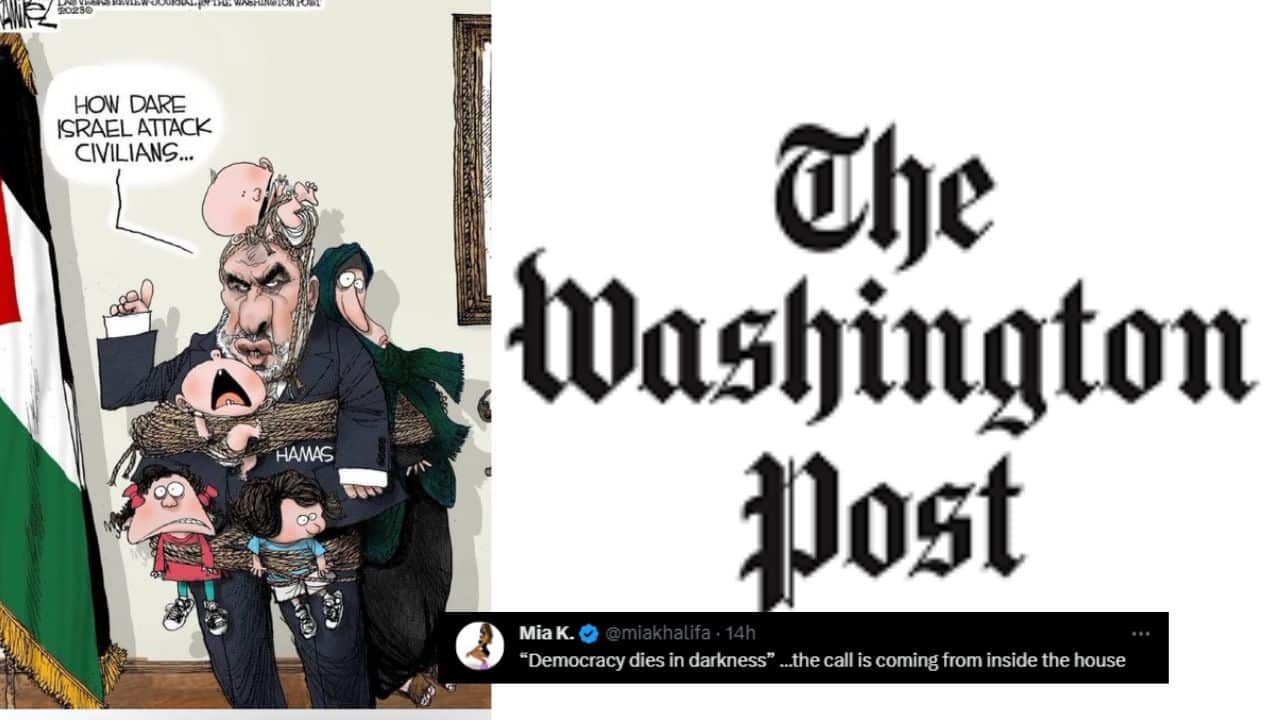 Renowned Washington Post faced extreme backlash for cartoon dehumanising Palestinian children, deleted later