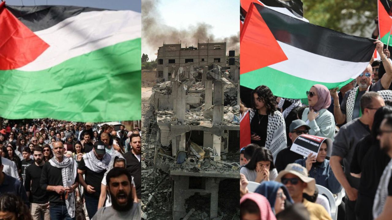 Stop the war on Gaza; thousands in Israel call for end to war on Palestinian Land Day
