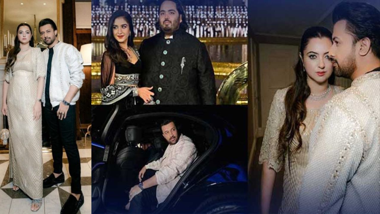 Atif Aslam and wife share pictures from Ambani pre-wedding event