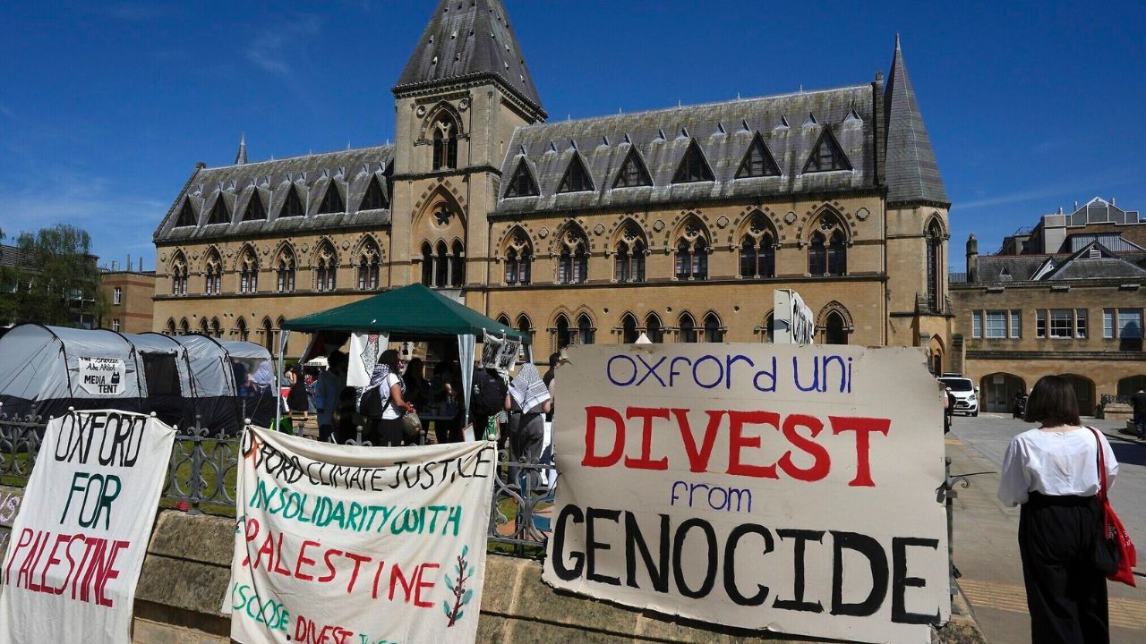 UK police arrest 16 protesting against Israeli genocide of Gaza at Oxford University