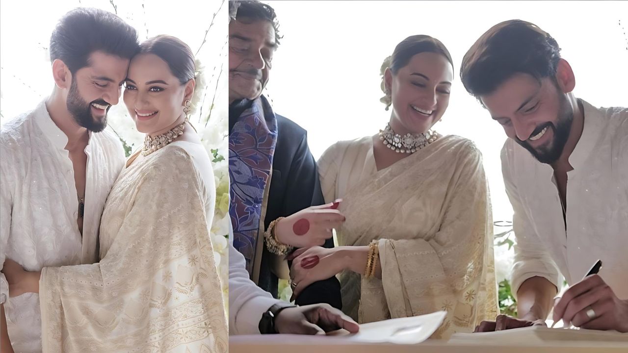 Sonakshi Sinha marries Zaheer Iqbal in a ‘happily ever after’ wedding