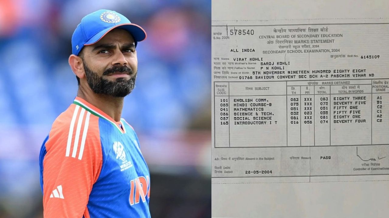 Virat Kohli’s matric mark sheet goes viral on internet