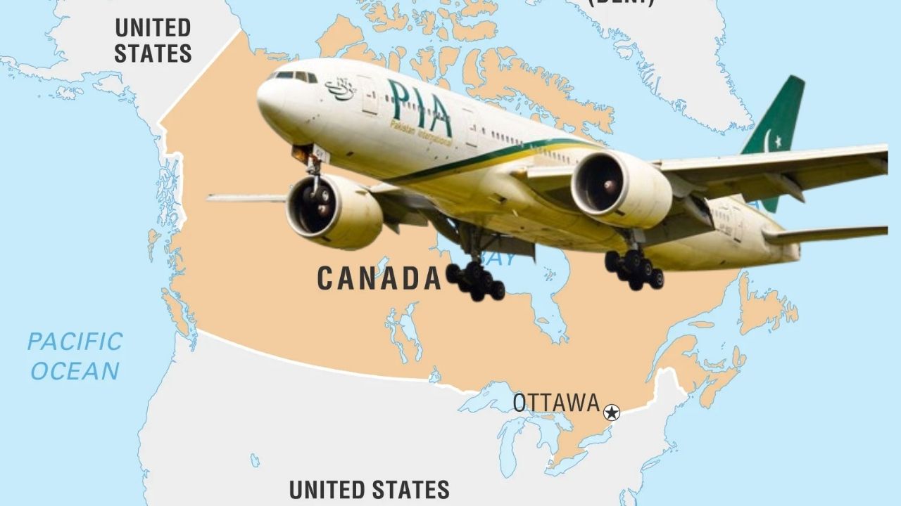 Why do PIA flight crew members go missing in Canada?